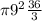 \pi 9^2\frac{36}{3}