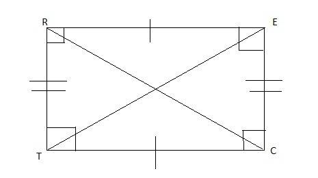 Spencer wrote the following paragraph proof showing that rectangles are parallelograms with congruen