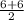 \frac{6+6}{2}