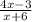 \frac{4x-3} {x+6}