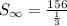 S_{\infty} =  \frac{156}{ \frac{1}{3} }