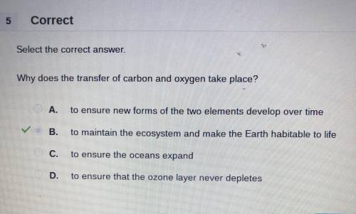 Why does the transfer of carbon and oxygen take place?