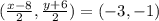 (\frac{x-8}{2},\frac{y+6}{2})=(-3,-1)