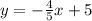 y=-\frac{4}{5}x+5