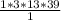 \frac{1*3*13*39}{1}