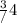 \frac {3}/{4}