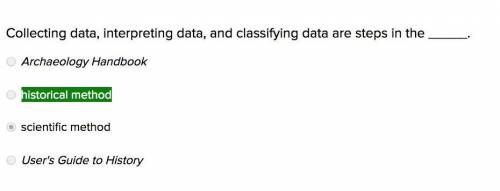 Data collection interpreting data and classifying data are steps in the