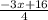 \frac{- 3x + 16}{4}