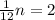 \frac{1}{12} n = 2