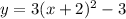 y=3(x+2)^{2}-3