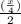 \frac{(\frac{x}{4} )}{2}