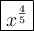 \large\boxed{x^\frac{4}{5}}