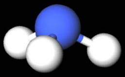 What is the shape of an ammonia molecule?