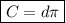 \boxed{C=d\pi}