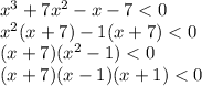 x^3+7x^2-x-7