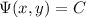 \Psi(x,y)=C