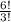 \frac{6!}{3!}