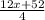 \frac{12x+52}{4}