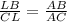 \frac{LB}{CL}= \frac{AB}{AC}