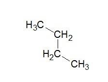 Draw an unsubstituted alkane that can exist as one of only two isomers.