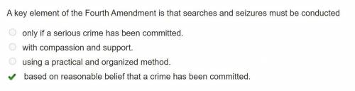 Akey element of the fourth amendment is thag searches and seizures must be conducted