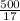 \frac{500}{17}