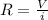 R = \frac{V}{i}