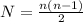 N = \frac{n(n-1)}{2}