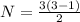 N = \frac{3(3-1)}{2}