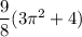 \rm \dfrac{9}{8}(3\pi^2+4)