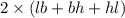 2 \times (lb+bh+hl)