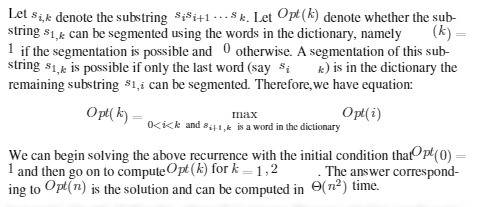 Given a non-empty string s and a dictionary containing a list of unique words, design a dynamic prog