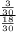 \frac{\frac{3}{30}}{\frac{18}{30}}