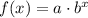 f(x)=a\cdot b^{x}