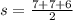 s=\frac{7+7+6}{2}