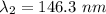 \lambda_{2}=146.3\ nm