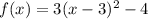 f(x)=3(x-3)^2-4