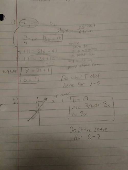 Find the slope and equation for all . i'm sorry to bother you all with this much questions but i tru