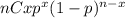 nCx  p^{x} (1-p) ^{n-x}