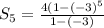 S_5=\frac{4(1-(-3)^5}{1-(-3)}