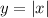 y = | x |