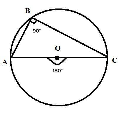 If abc measures 90o , what is the measure of ac