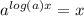 a^{log(a)x}=x