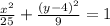 \frac{x^2}{25}+ \frac{(y-4)^2}{9}=1