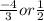 \frac{-4}{3} or \frac{1}{2}