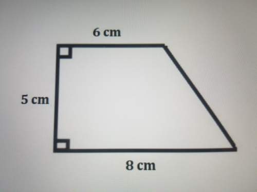 Find the area of trapezoid by decomposing it into other shapes.a. 35 cmb. 39 cm