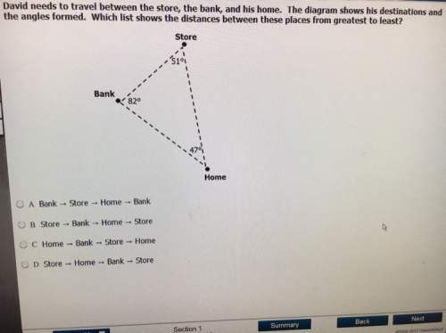 Which list shows the distances between these places from greatest to least?