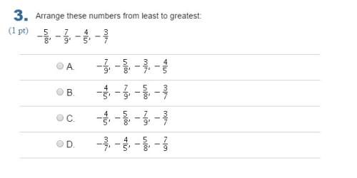 Arrange these numbers from least to greatest