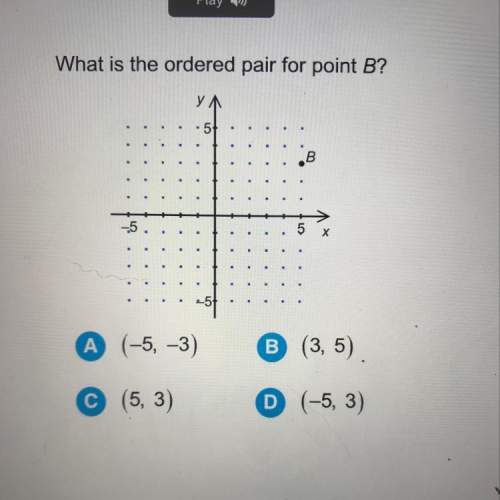 What is the ordered pair for point b?