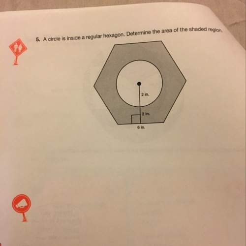 What is the area of the shaded region?